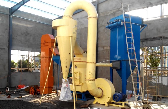 湖北黃石脫硫石膏磨粉生產線