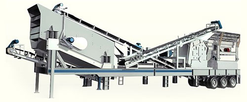 移動(dòng)反擊式破碎站工作原理